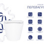 Унитаз подвесной Qtap Swan безободковый с сиденьем Soft-close (QT16335180W)