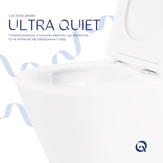 Унитаз подвесной Qtap Swan безободковый с сиденьем Soft-close (QT16335180W)