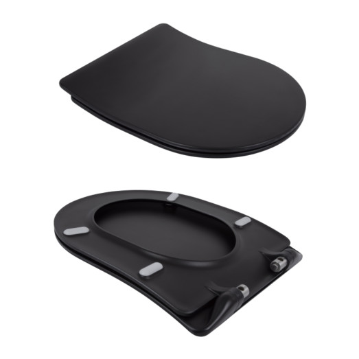 Унитаз подвесной Qtap Taurus безободковый с сиденьем Soft-close (QT2433084EUQMB)
