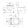 Унитаз подвесной Qtap Tern с сиденьем Soft-close (QT17332303ASW)