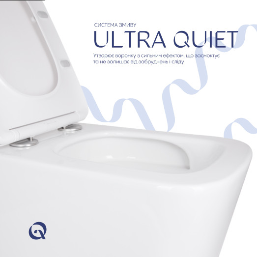 Унитаз подвесной Qtap Tern с сиденьем Soft-close (QT17332303ASW)