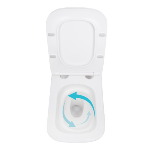Унитаз подвесной Qtap Tern с сиденьем Soft-close (QT17332303ASW)