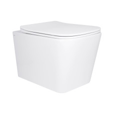 Унитаз подвесной Qtap Tern Ultra Quiet безободковый с сиденьем Soft-close WHITE (QT17332303AW)