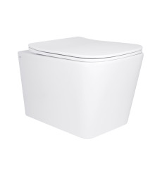 Унитаз подвесной Qtap Tern Ultra Quiet безободковый с сиденьем Soft-close WHITE (QT17332303AW)
