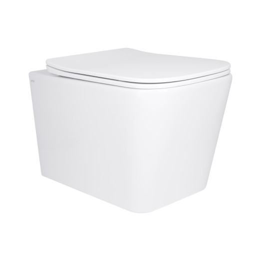 Унитаз подвесной Qtap Tern Ultra Quiet безободковый с сиденьем Soft-close WHITE (QT17332303AW)