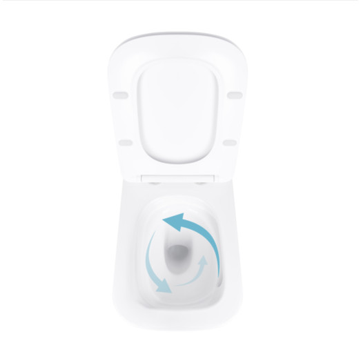 Унитаз подвесной Qtap Tern Ultra Quiet безободковый с сиденьем Soft-close WHITE (QT17332303AW)