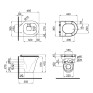 Унитаз подвесной Qtap Virgo безободковый с сиденьем Soft-close QT1833051ERMB Унитаз подвесной Qtap Virgo безободковый с сиденьем Soft-close QT1833051ERMB