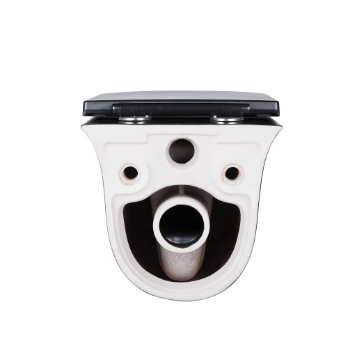 Унитаз подвесной Qtap Virgo безободковый с сиденьем Soft-close QT1833051ERMB Унитаз подвесной Qtap Virgo безободковый с сиденьем Soft-close QT1833051ERMB