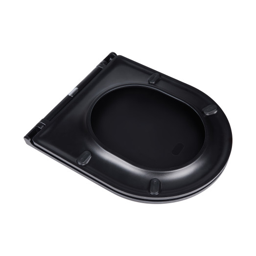 Унитаз подвесной Qtap Virgo безободковый с сиденьем Soft-close QT1833051ERMB Унитаз подвесной Qtap Virgo безободковый с сиденьем Soft-close QT1833051ERMB