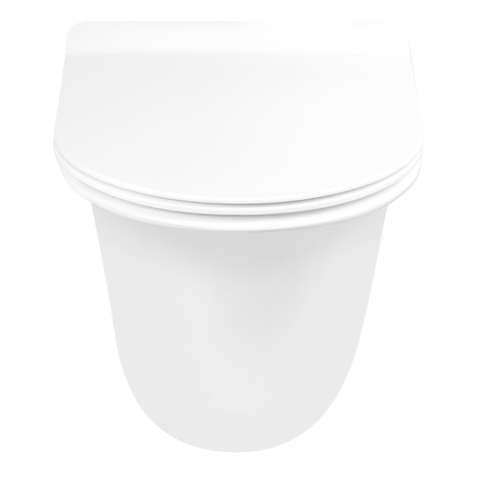 Унитаз подвесной Qtap Virgo безободковый с сиденьем Soft-close QT1833051ERW Унитаз подвесной Qtap Virgo безободковый с сиденьем Soft-close QT1833051ERW