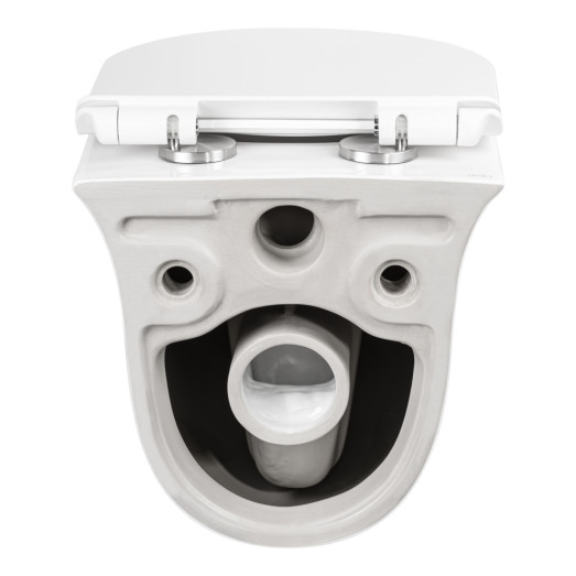 Унитаз подвесной Qtap Virgo безободковый с сиденьем Soft-close QT1833051ERW Унитаз подвесной Qtap Virgo безободковый с сиденьем Soft-close QT1833051ERW