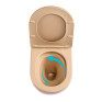 Унитаз подвесной Qtap Robin Ultra Quiet Beige с сиденьем Soft-close (QT13332381ASSB)