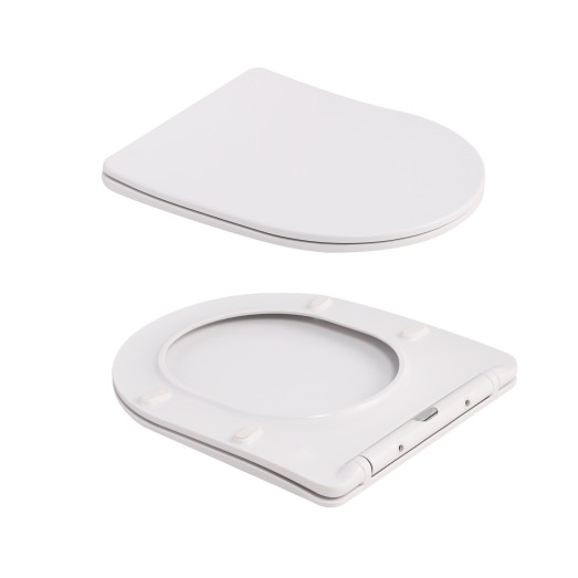 Унитаз подвесной Qtap Robin Ultra Quiet Marble с сиденьем Soft-close (QT13332381ASMR)