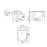 Унитаз подвесной Qtap Robin Ultra Quiet Anthracite с сиденьем Soft-close (QT13332381ASAN)