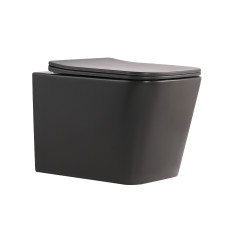 Унитаз подвесной Qtap Tern Ultra Quiet Anthracite с сиденьем Soft-close (QT17332303ASAN)