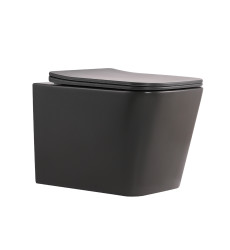 Унитаз подвесной Qtap Tern Ultra Quiet Anthracite с сиденьем Soft-close (QT17332303ASAN)