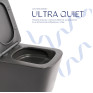 Унитаз подвесной Qtap Tern Ultra Quiet Anthracite с сиденьем Soft-close (QT17332303ASAN)