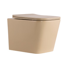 Унитаз подвесной Qtap Tern Ultra Quiet Beige с сиденьем Soft-close (QT17332303ASSB)