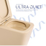 Унитаз подвесной Qtap Tern Ultra Quiet Beige с сиденьем Soft-close (QT17332303ASSB)