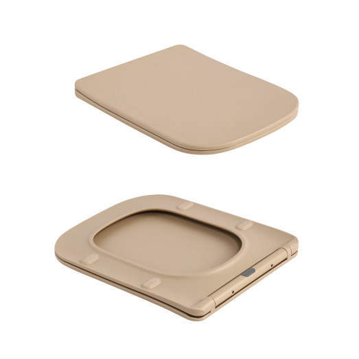 Унитаз подвесной Qtap Tern Ultra Quiet Beige с сиденьем Soft-close (QT17332303ASSB)