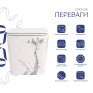 Унитаз подвесной Qtap Tern Ultra Quiet Marble с сиденьем Soft-close (QT17332303ASMR)