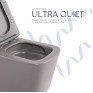Унитаз подвесной Qtap Tern Ultra Quiet Stone Grey с сиденьем Soft-close (QT17332303ASSG)