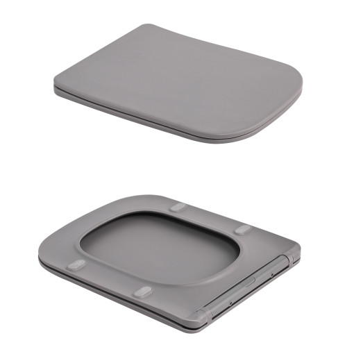 Унитаз подвесной Qtap Tern Ultra Quiet Stone Grey с сиденьем Soft-close (QT17332303ASSG)