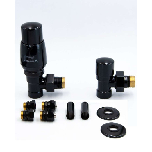 Vario Term ROYAL All In One кутовий, глянцевий чорний (AROGS0213CFK(Cu))