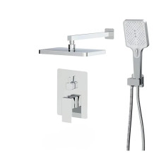 Встроенная душевая система Haiba Gaudi 003 (INNER) с смесителем и тропическим душем (HB9644)