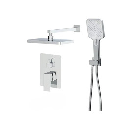 Встроенная душевая система Haiba Gaudi 003 (INNER) с смесителем и тропическим душем (HB9644)