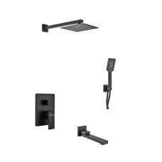 Встроенная душевая система Haiba Kubus 009 (Inner) Black (HB3949)