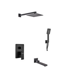 Встроенная душевая система Haiba Kubus 009 (Inner) Black (HB3949)