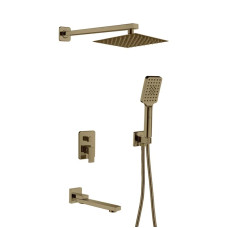 Встроенная душевая система Haiba KUBUS 009 (INNER) BRUSHED GOLD (HB9629)