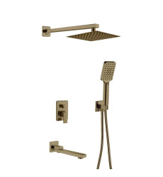 Встроенная душевая система Haiba KUBUS 009 (INNER) BRUSHED GOLD (HB9629)