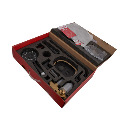 Встроенная душевая система со смесителем Koer KB-64008-05 черная (KR3477)