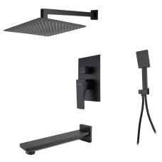 Встроенная душевая система со смесителем Koer KB-64010-05 черная (KR3493)