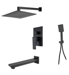 Встроенная душевая система со смесителем Koer KB-64010-05 черная (KR3493)