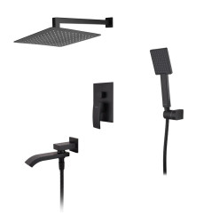 Встроенная душевая система со смесителем Koer KB-66007-05 черная (KR3465)