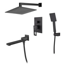 Встроенная душевая система со смесителем Koer KB-66009-05 черная (KR3509)