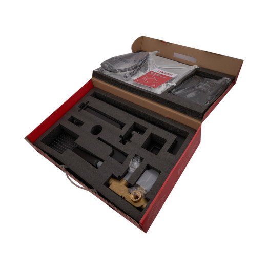 Встроенная душевая система со смесителем водопад Koer KB-68007-05 черная (KR3467)