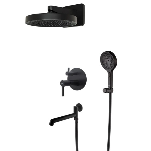 Вбудована душова система Koer KB-66029-05 чорна (KR5492)