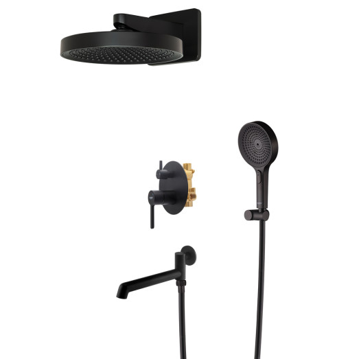 Вбудована душова система Koer KB-66029-05 чорна (KR5492)