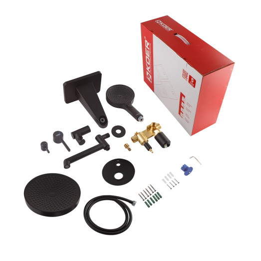 Вбудована душова система Koer KB-66029-05 чорна (KR5492)