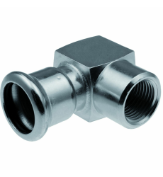 Отвод с внутренней резьбой - короткий, KAN-therm Steel/Steel Sprinkler 28x1/2 (1509069013)