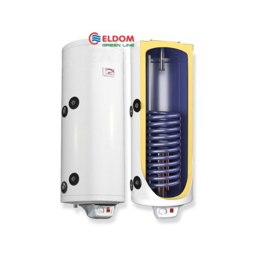 Бойлер комбінований Eldom Green Line Eureka 80 SLIM 2x1.0 kW 0,49 m² WV08039SRD