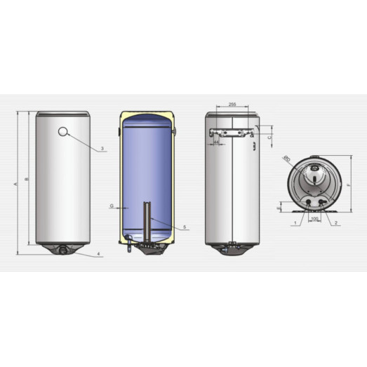 Бойлер Eldom Style 120 2,0 kW 72266 Бойлер Eldom Style 120 2,0 kW 72266