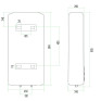 Бойлер Thermo Alliance 50 л плоский вертикальный, сухой ТЭН 2 кВт (DT50V20GPDD2)