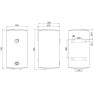 Бойлер Thermo Alliance 50 л SLIM вертикальний, мокрий ТЕН 1,5 кВт (D50V15Q1)