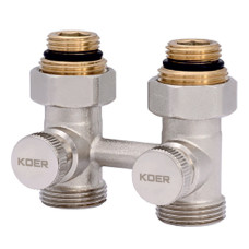 Узел нижнего подключения радиатора KOER прямой 3/4'' (комплект) KR.1131 (KR2815)