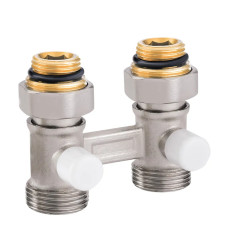 Узел нижнего подключения радиатора прямой 3/4"x1/2" Koer KR.1133 (комплект) (KR3114)